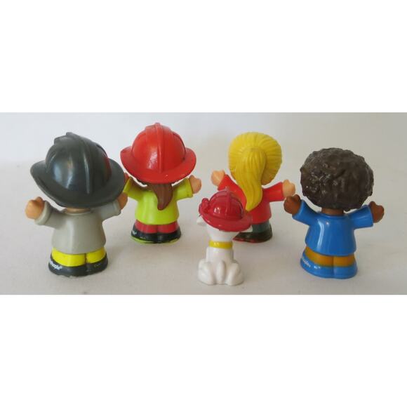 FISHER PRICE LITTLE PEOPLE Lot of 5 Firemen Dog Astronaut Community Helpers Toys - Picture 2 of 16